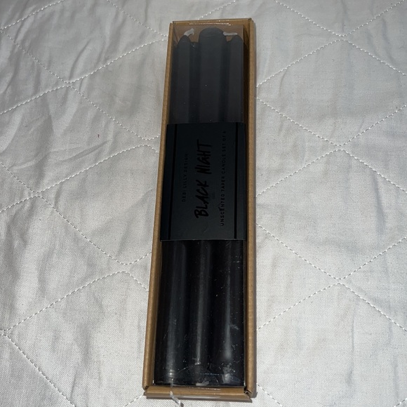 Debi Lilly Design Black Night Unscented Taper Candles 🕯 Set Of 6 New In Box - Picture 5 of 5